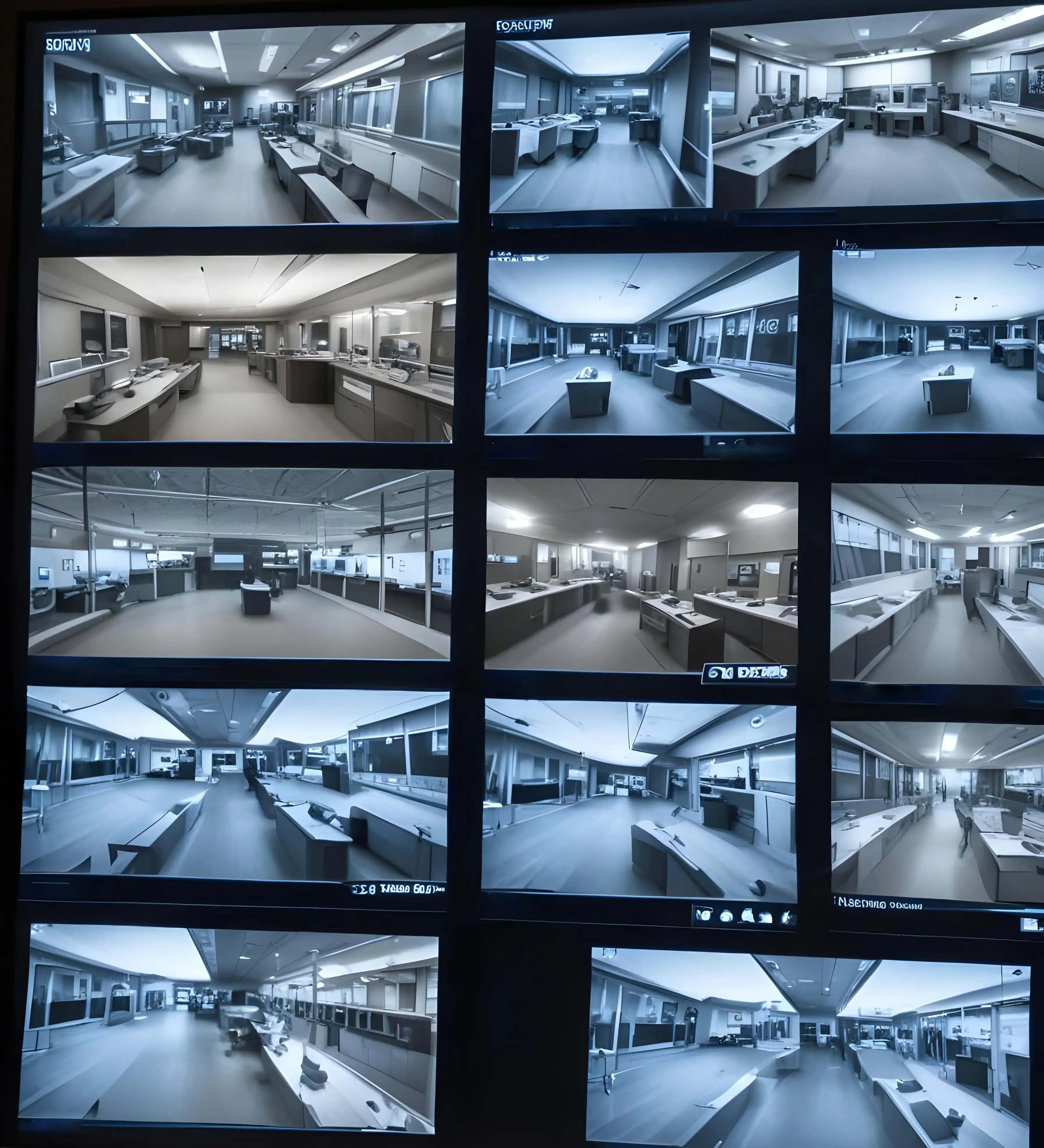 Sicherheitstechnik-in-Hamburg-Pehlivan-GmbH Übersicht-der-Sicherheitskameras-am-Laptop